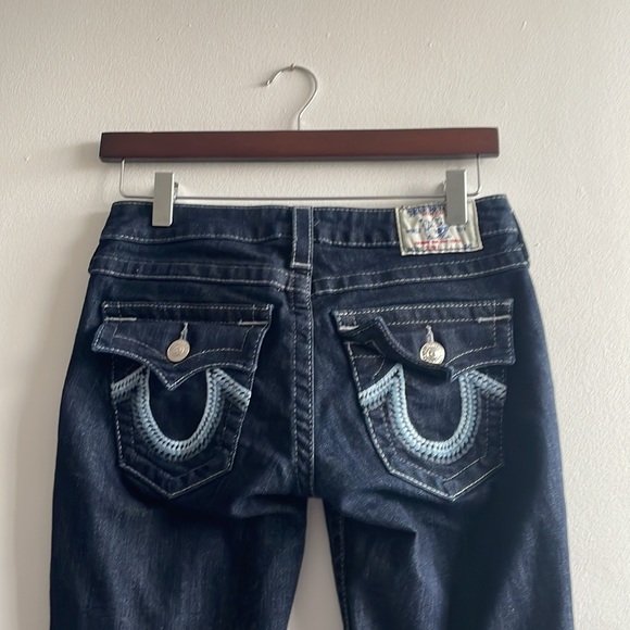 Skinny Dark Wash True Religion Jeans Size 28 - Picture 2 of 9